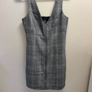 Forever 21 Monochrome Checkered Mini Dress